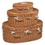 Luxury Wicker Pet Coffin Medium