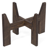 Set of 5 Wicker Shopping Baskets with Stand