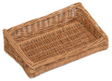 Three-Tier Display Stand with Wicker Baskets