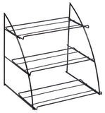 Three-Tier Display Stand with Wicker Baskets