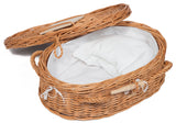Wicker pet coffin