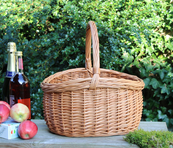 Wicker Basket with Handle Grand