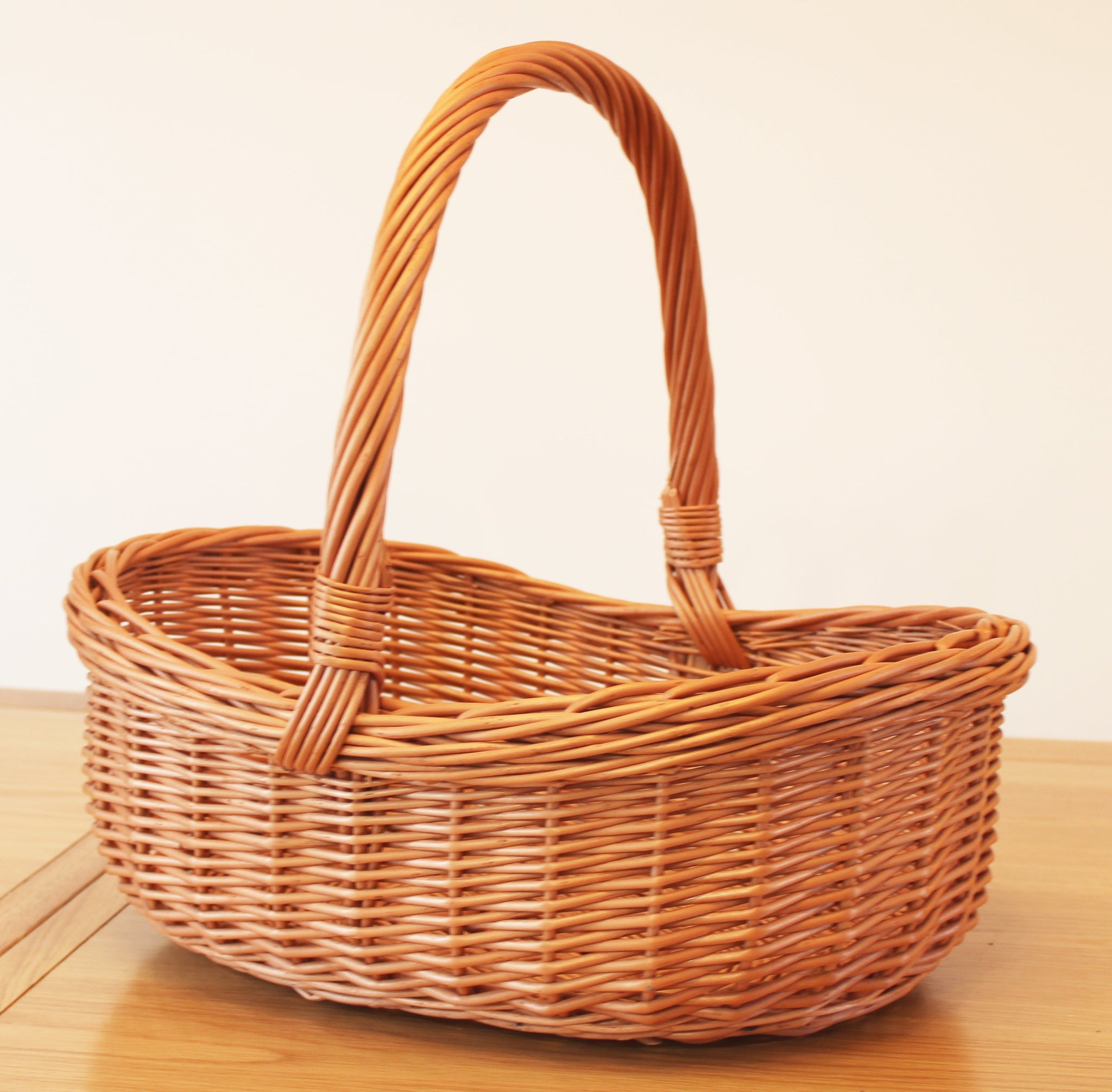 Prestige Wicker Basket with Handle, Shopping, Storage